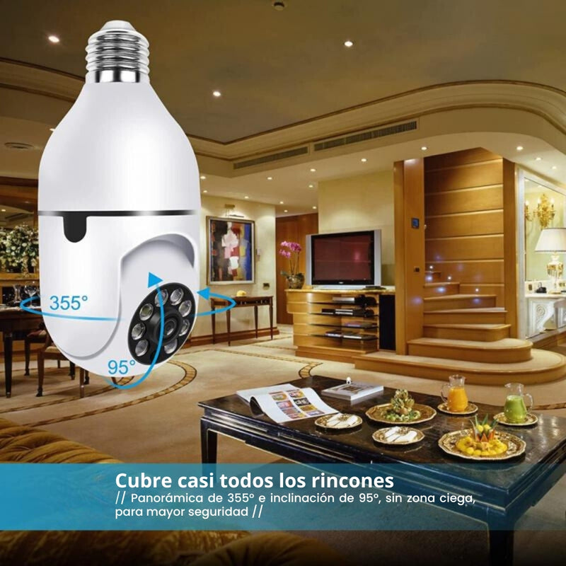 Camara Wifi 360 Tipo Foco - Dia/Noche